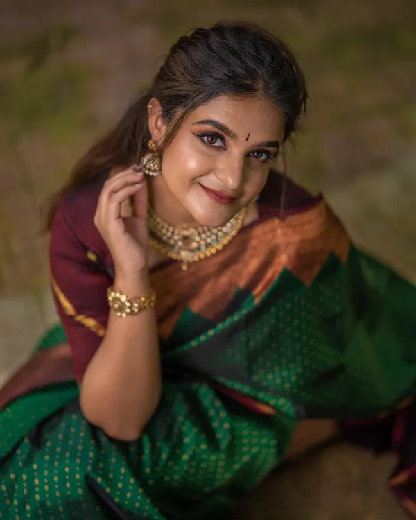 DARK_GREEN_PURE_BANARASI_SAREE
